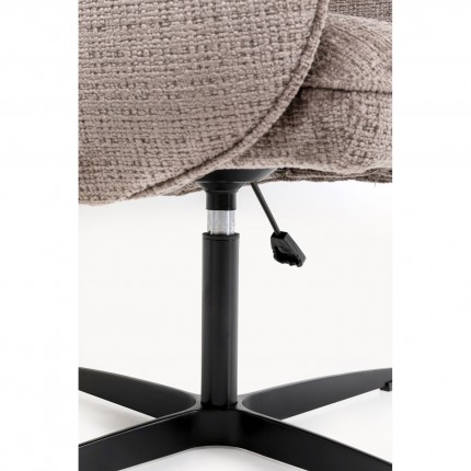 Draaistoel met armleuningen Tabea bruin Kare Design