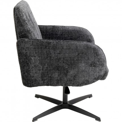 Draaistoel met armleuningen Tabea grijs Kare Design