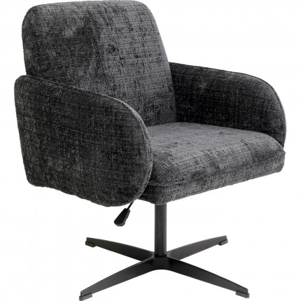 Draaistoel met armleuningen Tabea grijs Kare Design