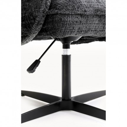 Swivel Chair with armrests Tabea grey Kare Design