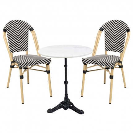 Tuinmeubilair Bistrot Montmartre zwart Kare Design