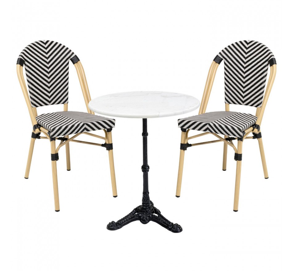 Outdoor set Bistrot Montmartre black Kare Design
