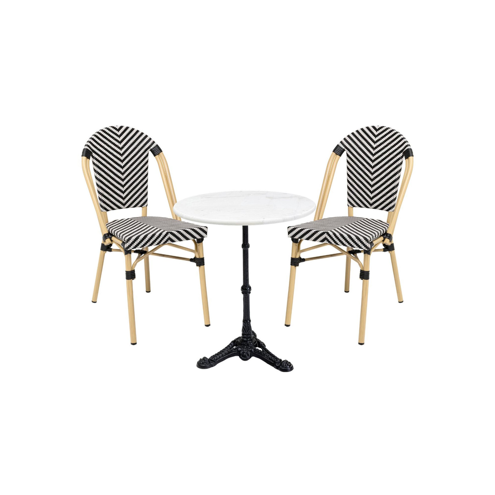 Outdoor set Bistrot Montmartre black Kare Design