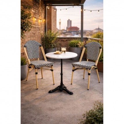 Outdoor set Bistrot Montmartre black Kare Design