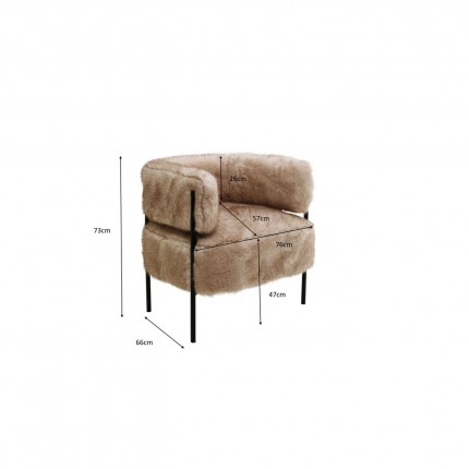 Armchair Lilja Soft Kare Design