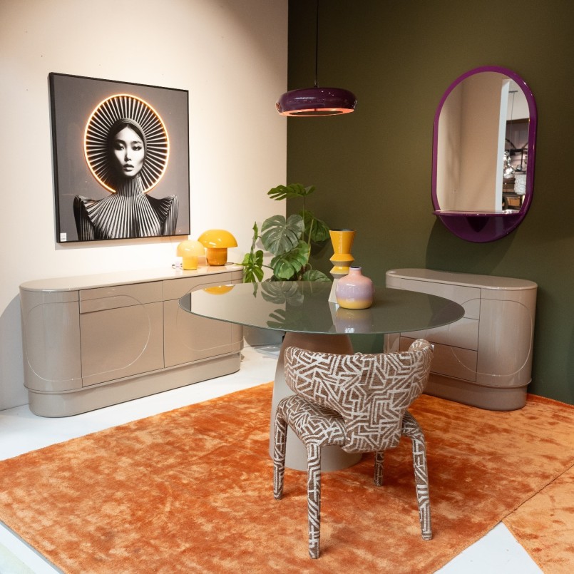 Chair Tobi Maze brown Kare Design