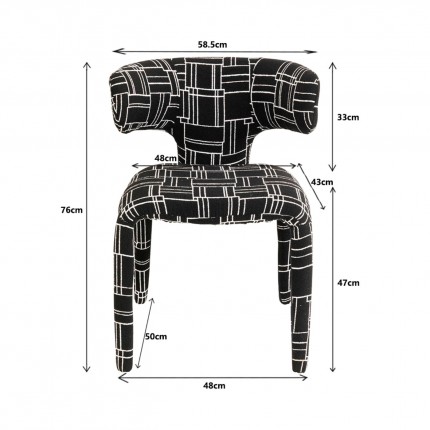 Stoel Tobi Trio zwart Kare Design
