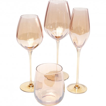 Verres à vin blanc Bina Mocca set de 6 Kare Design