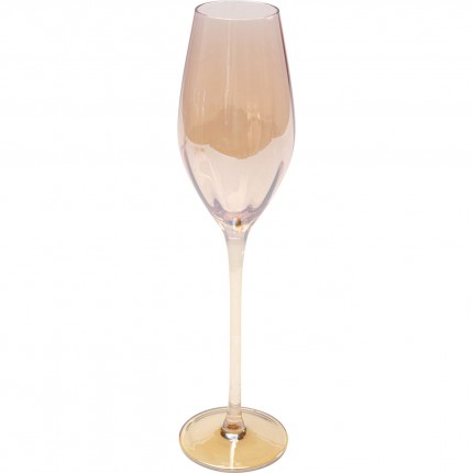 Champagne Glass Bina Mocca (6/set) Kare Design