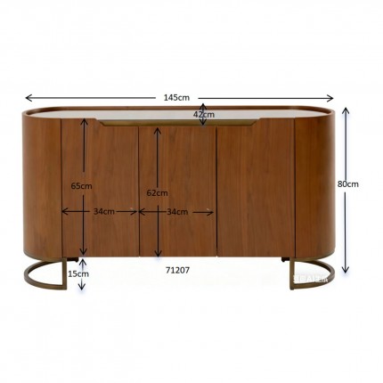 Sideboard Giorgio 3 doors Kare Design