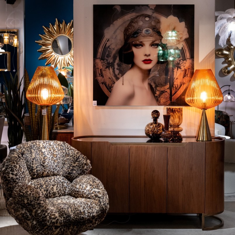 Buffet effet bois et verre teint - Giorgio - Kare Design