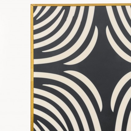 Side table zebra 25x25cm Kare Design