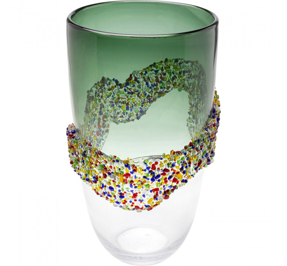 Vase Glitter Circle 36cm Kare Design