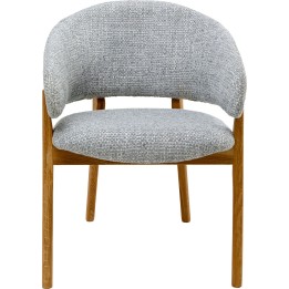 Chaise a. acc. August bleu melange