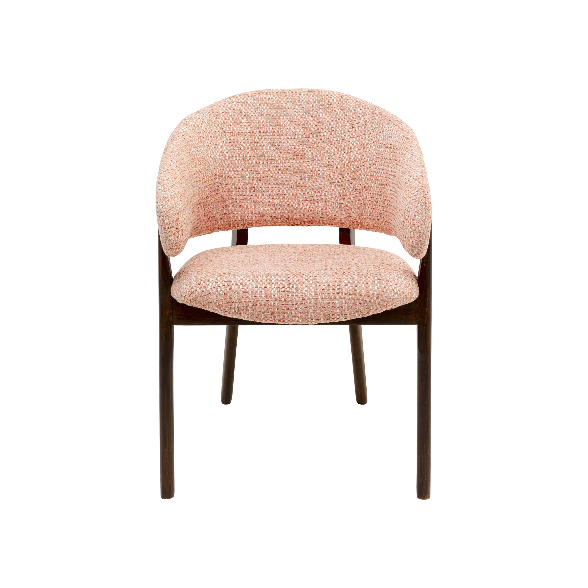 Chaise a. acc. August corail melange