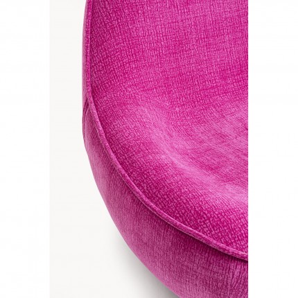 Fauteuil pivotant Ovo fuchsia Kare Design