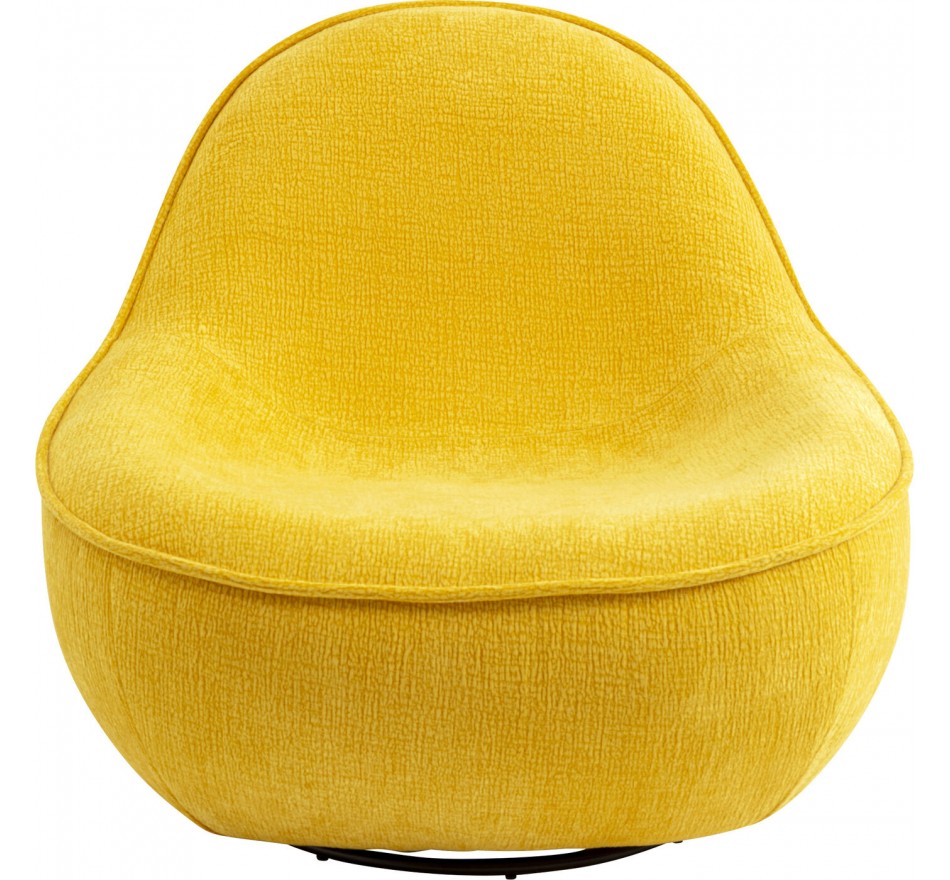 Draaifauteuil Ovo geel Kare Design