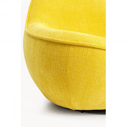 Fauteuil pivotant Ovo jaune Kare Design