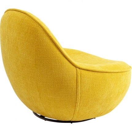 Swivel Armchair Ovo yellow Kare Design