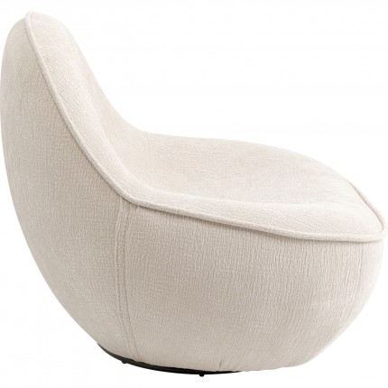 Draaifauteuil Ovo creme Kare Design