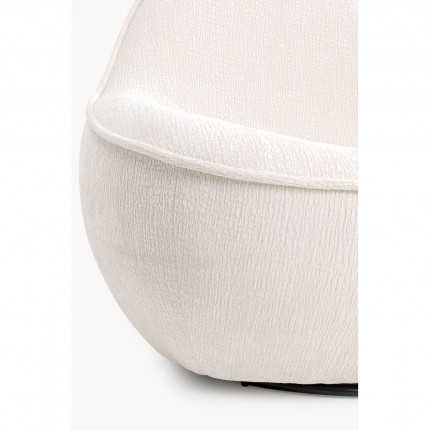Fauteuil pivotant Ovo crème Kare Design