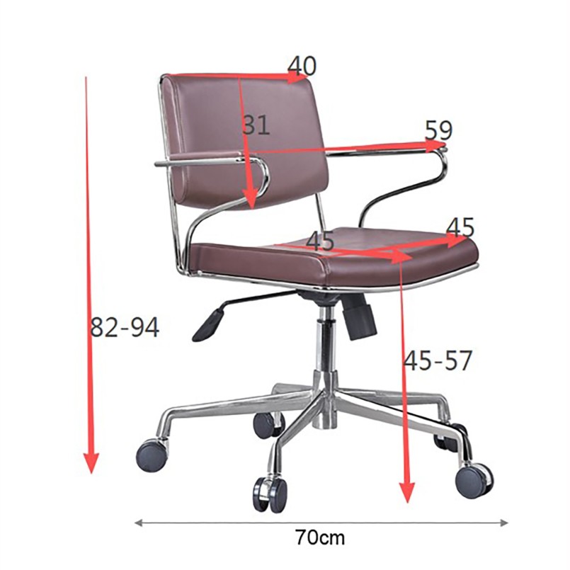 Swivel Office Chair Dottore grey Kare Design