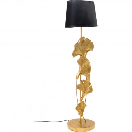 Floor Lamp ginkgo leaves 129cm gold Kare Design