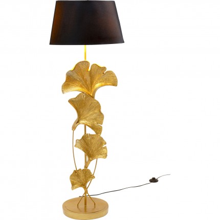 Vloerlamp ginkgobladeren 129cm goud Kare Design