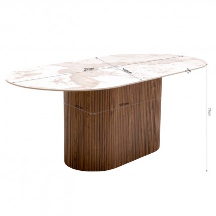 Eettafel Ruben 200x100cm Kare Design