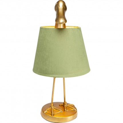Lampe canard dorée et verte Kare Design