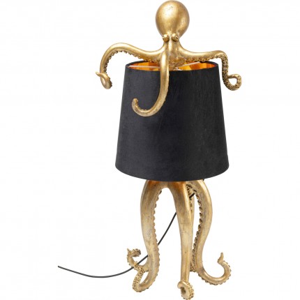 Tafellamp octopus goud en zwart 60cm Kare Design