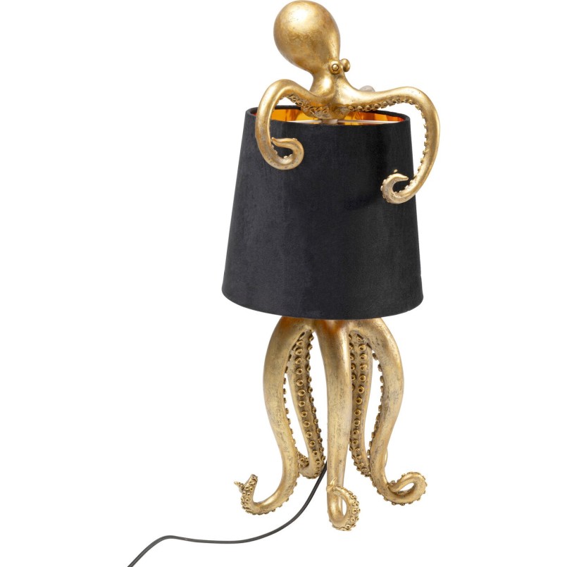 Lampe à poser Octopus doré/noir 60cm