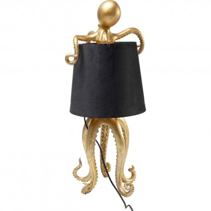 Tafellamp octopus goud en zwart 60cm Kare Design