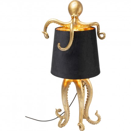 Tafellamp octopus goud en zwart 60cm Kare Design