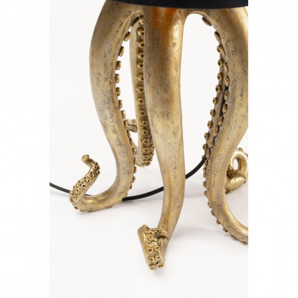Table Lamp octopus gold and black 60cm Kare Design
