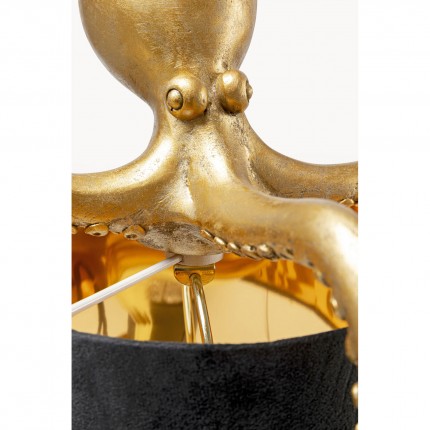 Tafellamp octopus goud en zwart 60cm Kare Design