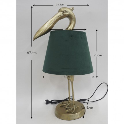 Lampe pélican doré Kare Design