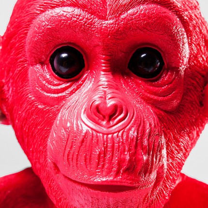 Money Box monkey Kikazaru red Kare Design