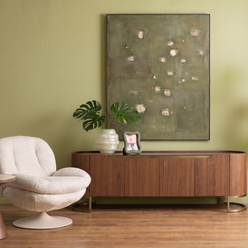 TV-meubel met hout- en glaseffect - Giorgio - Kare Design