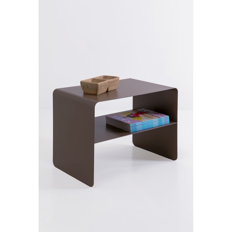 Table basse taupe en acier - Lounge - Kare Design