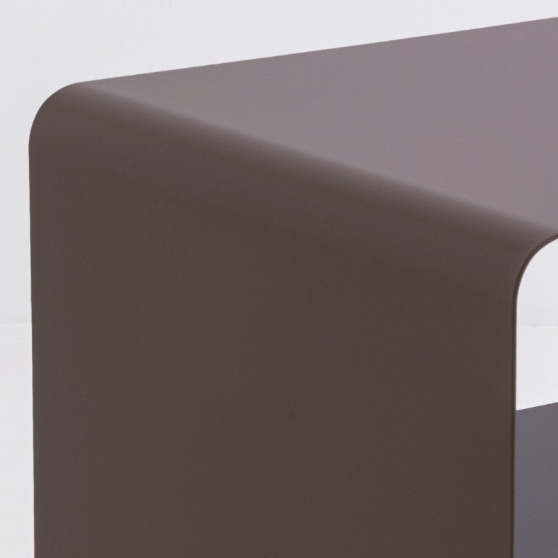 Table basse taupe en acier - Lounge - Kare Design