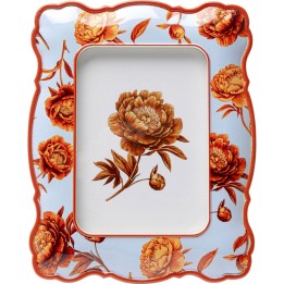 Cadre photo Peonies bleu clair 13x18cm