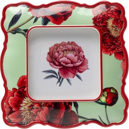 Cadre photo Peonies vert 10x10cm