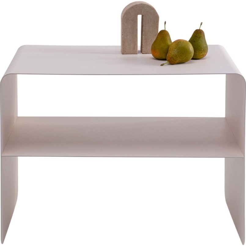 Table basse crème en acier - Lounge - Kare Design