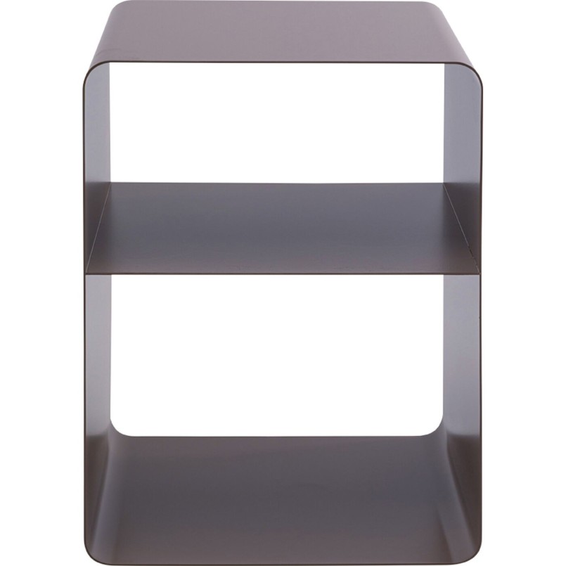 Table d'appoint taupe en acier - Lounge - Kare Design