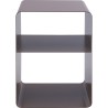 Table d'appoint taupe en acier - Lounge - Kare Design
