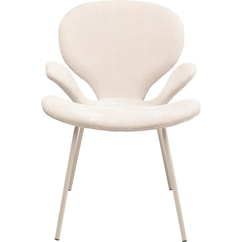 Chaise a. acc. Soft Blossom crème Mono