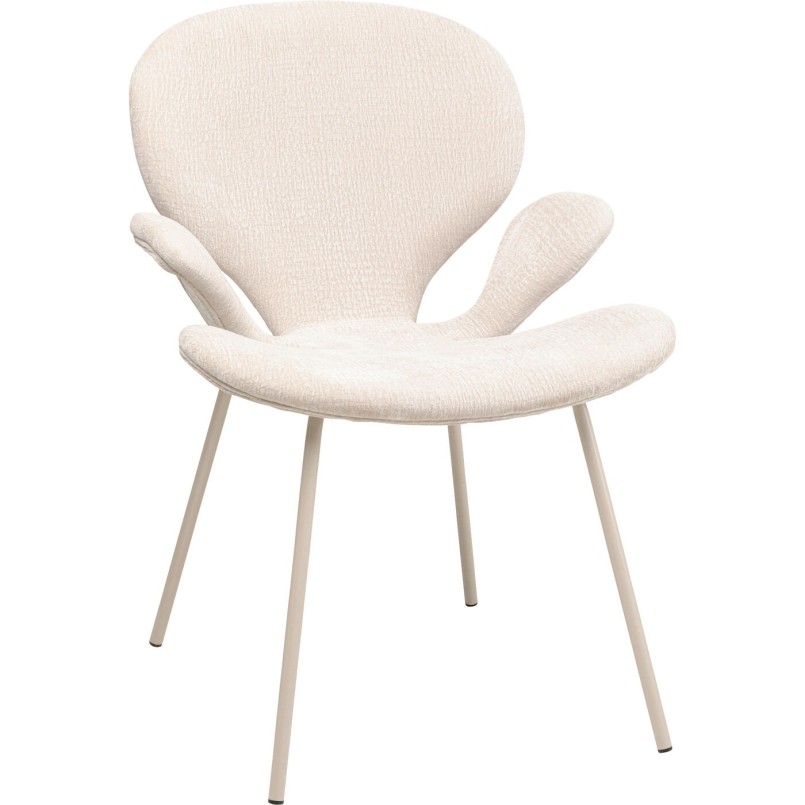 Chaise a. acc. Soft Blossom crème Mono