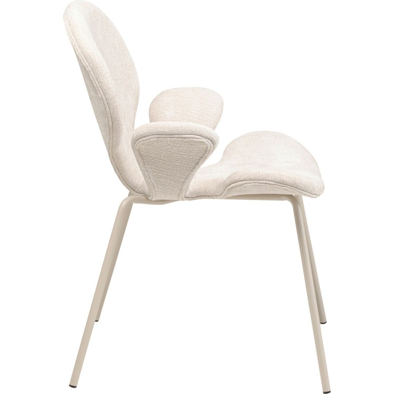 Chaise a. acc. Soft Blossom crème Mono