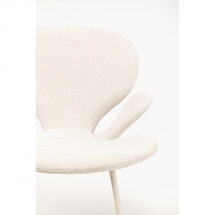 Stoel met armleuningen Soft Blossom creme Kare Design